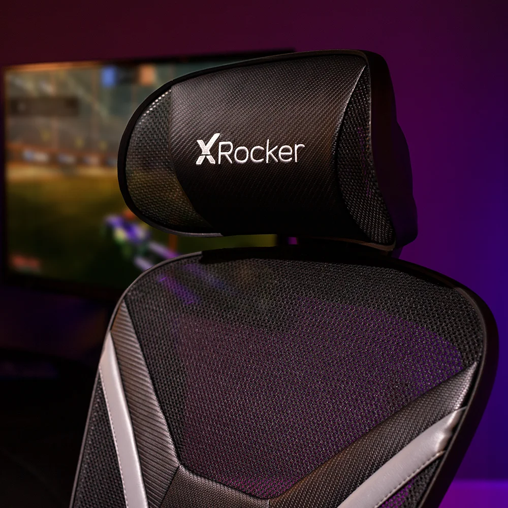 X Rocker Voyage Mesh Gaming Chair, Black, 24.8 x 25 x 41.92-45.66 - image 4