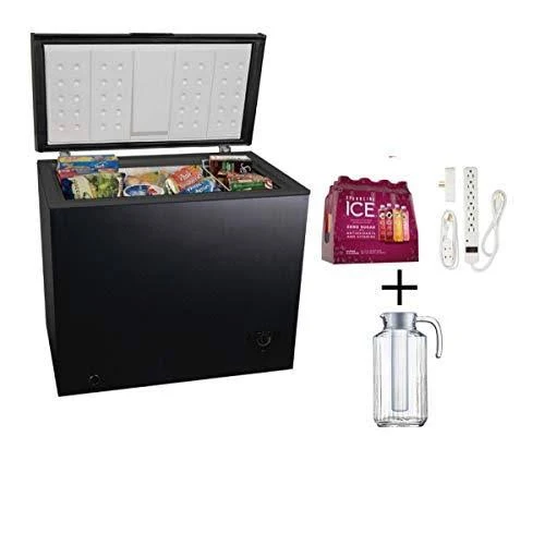7 Cu. Ft. Chest Freezer - Black with Adjustable Temperature Control - product image 1