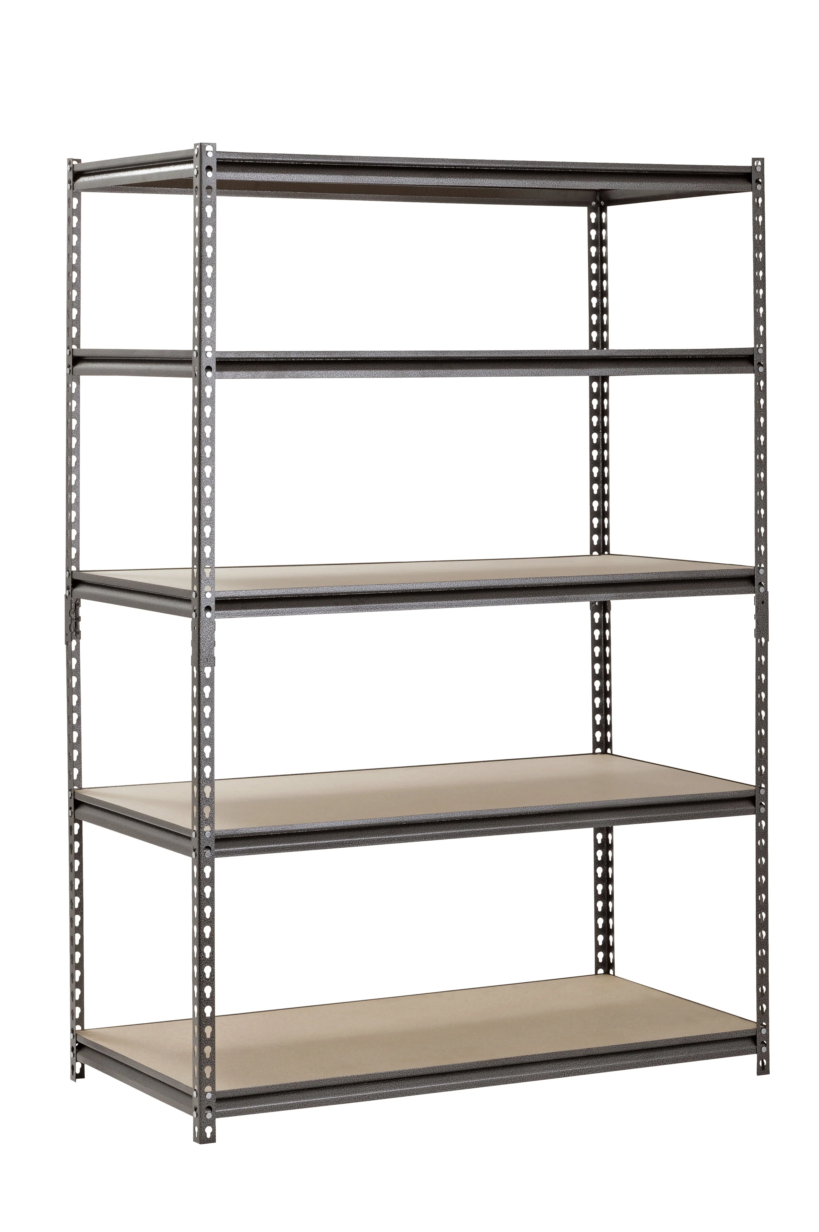Muscle Rack 48"W x 24"D x 72"H 5-Shelf Steel Freestanding Shelves, Silver - image 1