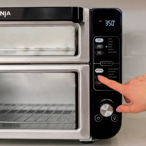 Ninja 12-in-1 Double Countertop Oven with FlexDoor, Convection, Air Fry, Smart Finish Technology - product image 3