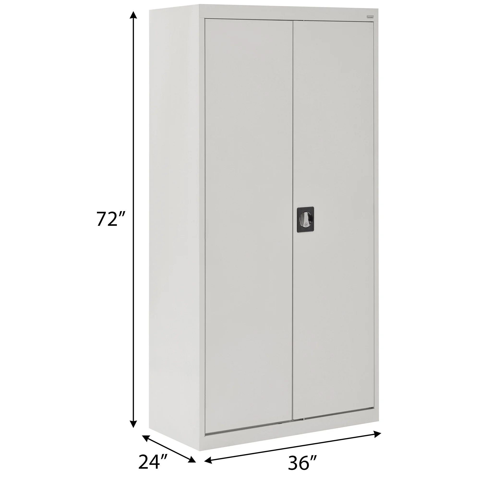 Elite Series Wardrobe Cabinet with Adjustable Shelf, 36"W x 24"D x 72"H, Dove Gray - image 8