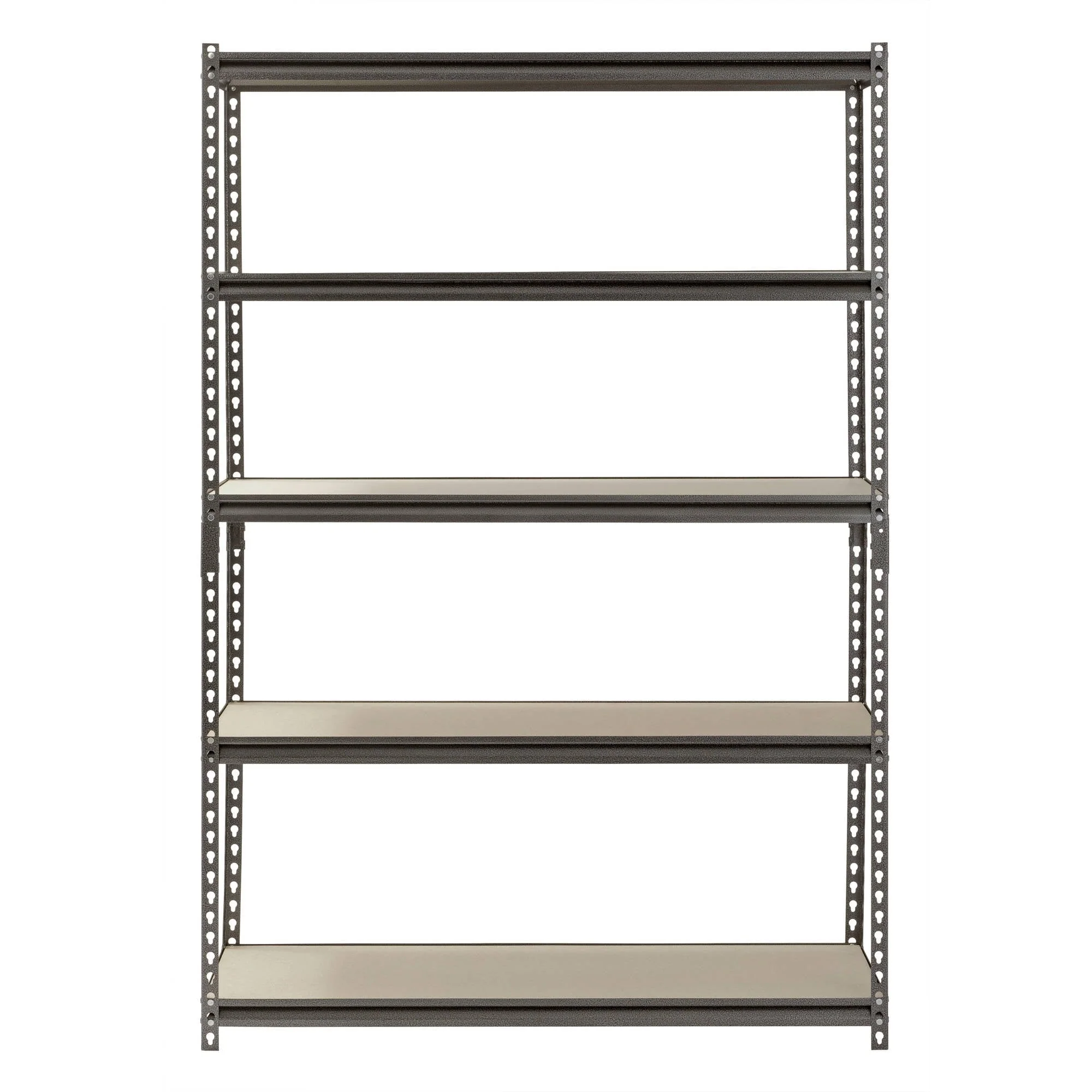 Muscle Rack 48"W x 18"D x 72"H 5-Shelf Steel Freestanding Shelves, Silver - image 3