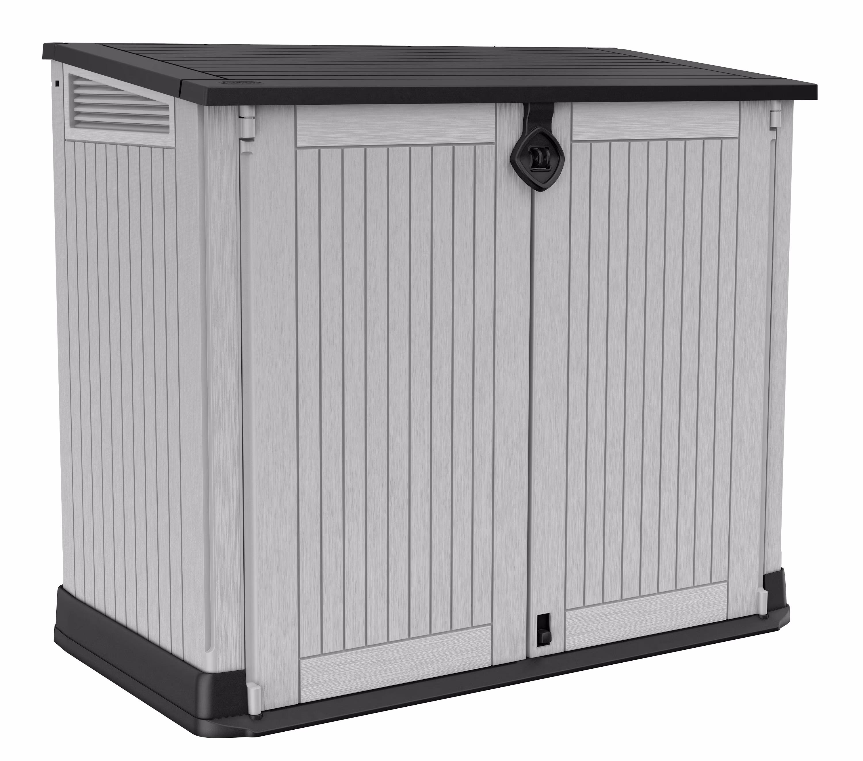 Keter S.I.O Midi 4.3' x 2.3' x 3.7' Horizontal Resin Outdoor Storage Shed with Durable Floor, Grey - image 1