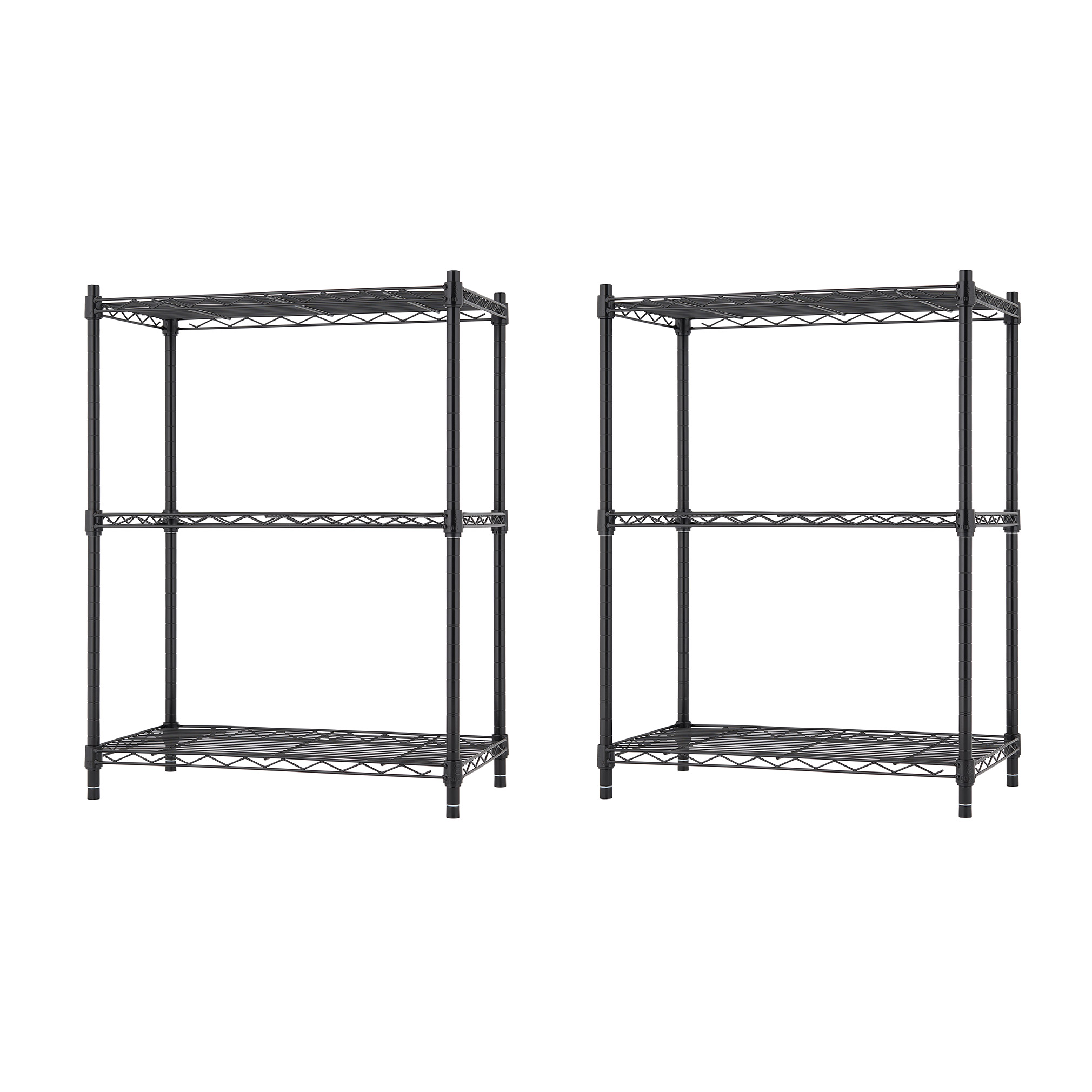 TRINITY 3-tier Modular Wire Shelving Rack 23' x 13' x 30', NSF, 2-pack - image 7