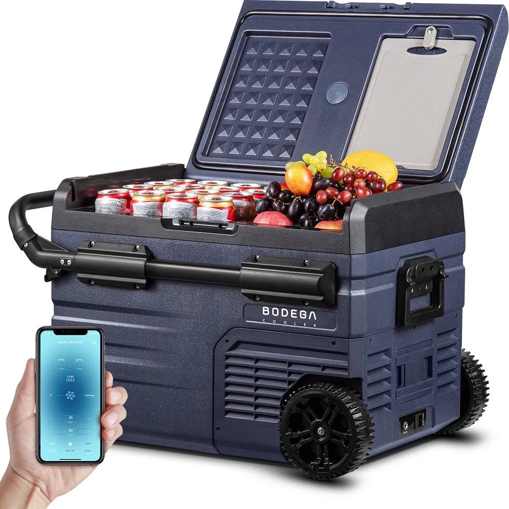35L Portable Car Refrigerator Freezer - Dual Zone Electric Cooler with App Control, Wheels & Handle for RV, Truck, Jeep & Camping - product image 1