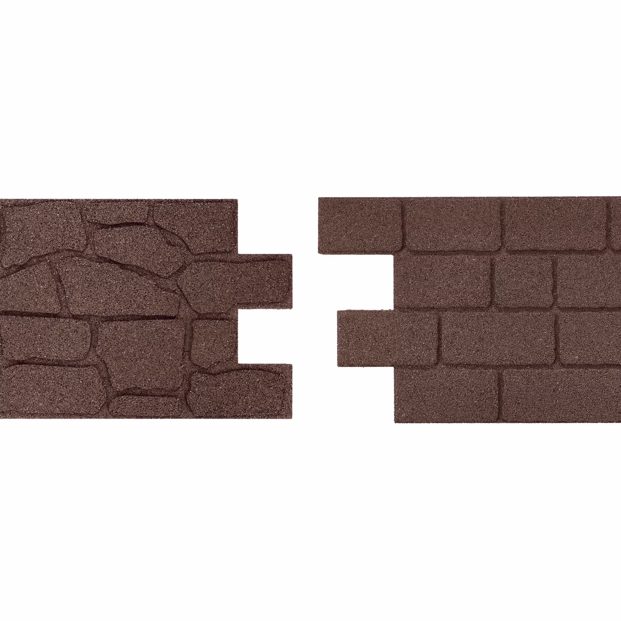 GroundSmart 24" x 12" x 5/8" Black Interlocking Dual-Sided Rubber Paver, 9 Pack - image 3