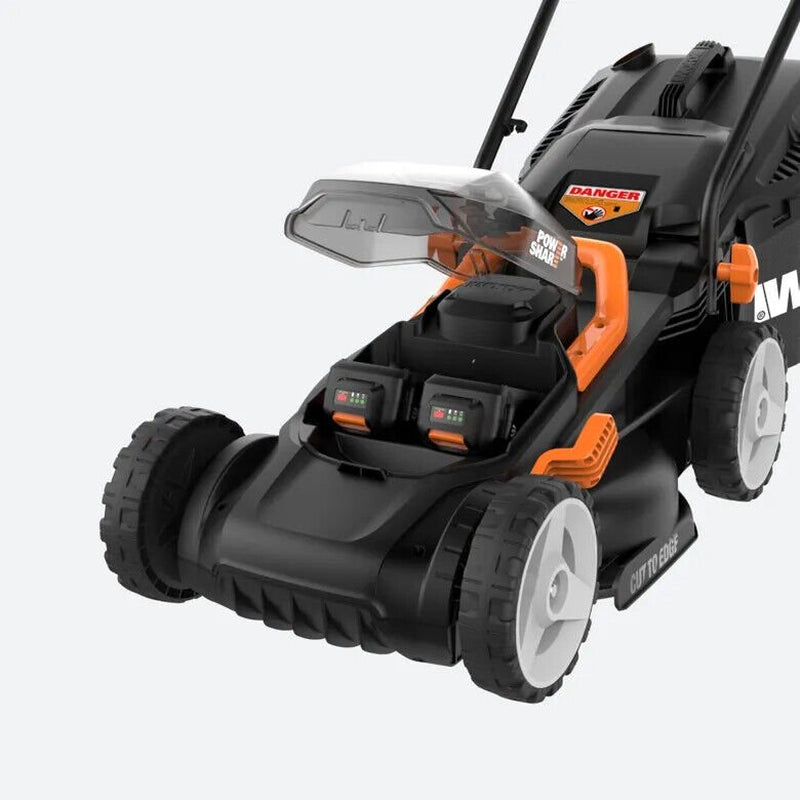 40V Cordless Lawn Mower - 14-Inch Battery Powered Mower with Intellicut, Mulching & Dual 20V Batteries - product image 4