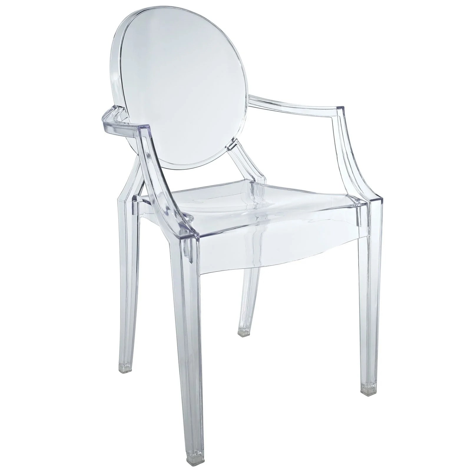 Modway Casper Miniature Chair in Clear, 3.5"l x 3.5"w x 6.5"h" - image 1