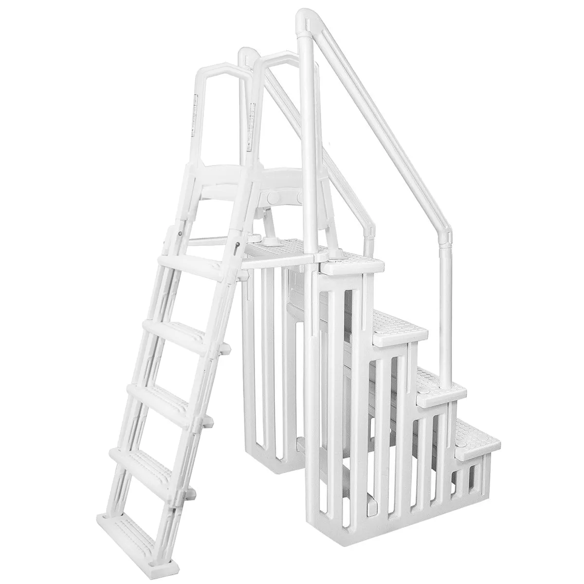 Above Ground Pool Ladder - Deluxe 5-Step In-Pool Swimming Pool Ladder with Adjustable Handrails for 48-52 Inch Pools - product image 1