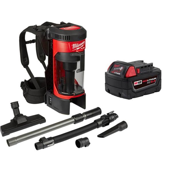 M18 FUEL 1 Gal. 18-Volt Lithium-Ion Brushless Cordless 3-in-1 Backpack Vacuum W/ 5.0Ah Battery - product image 1