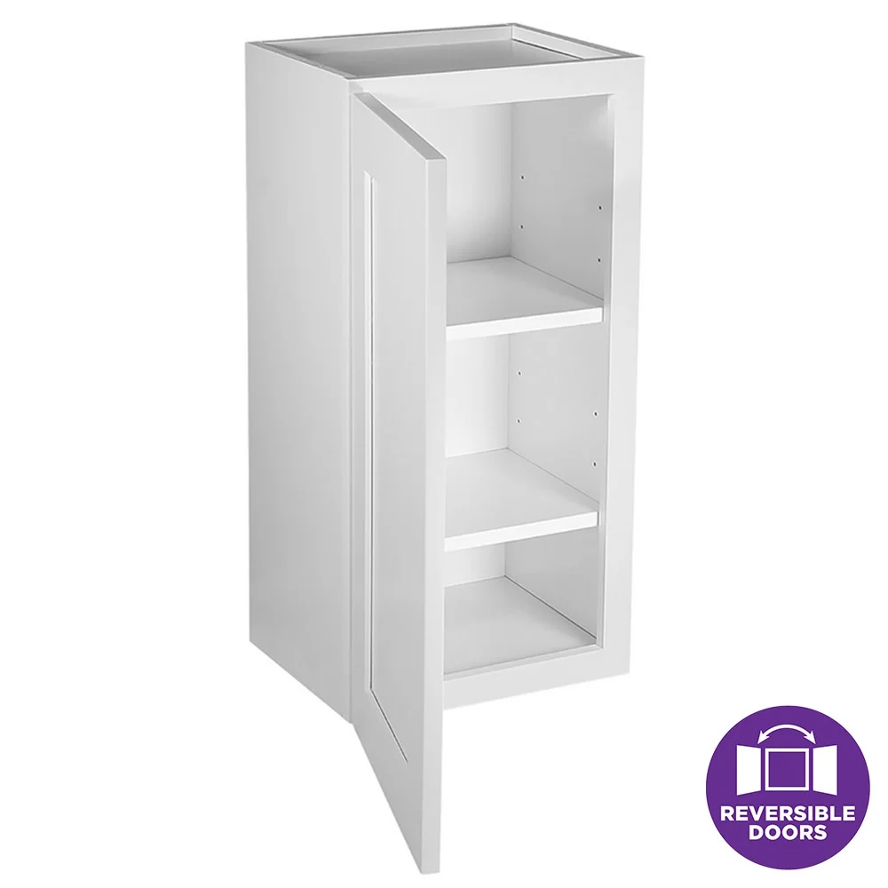 Design House Brookings Ready to Assemble Shaker Style Wall Kitchen Cabinet (15" x 36" x 12"), White - image 7