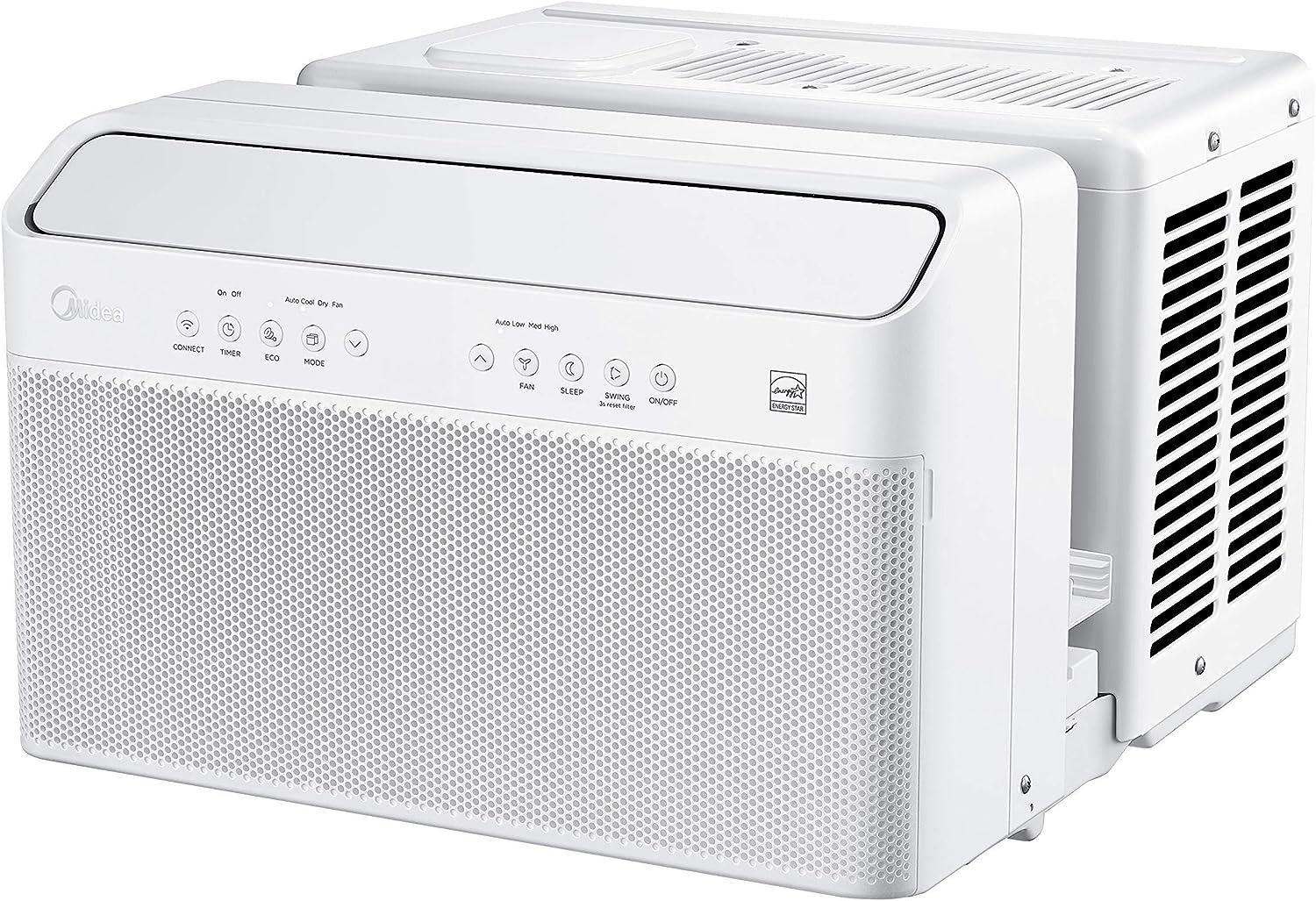 12,000 BTU U-Shaped Inverter Window Air Conditioner with Smart Control, Alexa Compatibility, Remote & Installation Bracket (Renewed) - product image 1