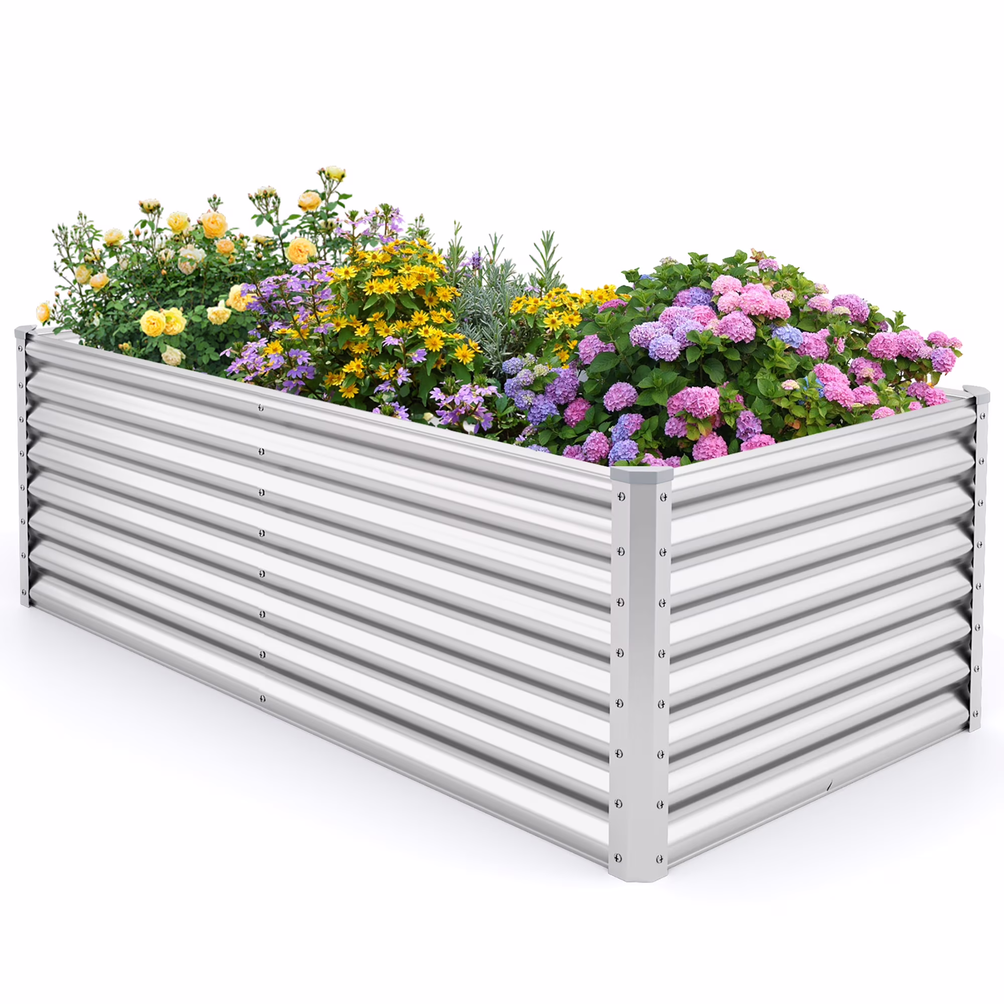 Gymax Raised Garden Bed Large Metal Planter Box Kit for Vegetable Herb 6' x 3' x 2' - image 1