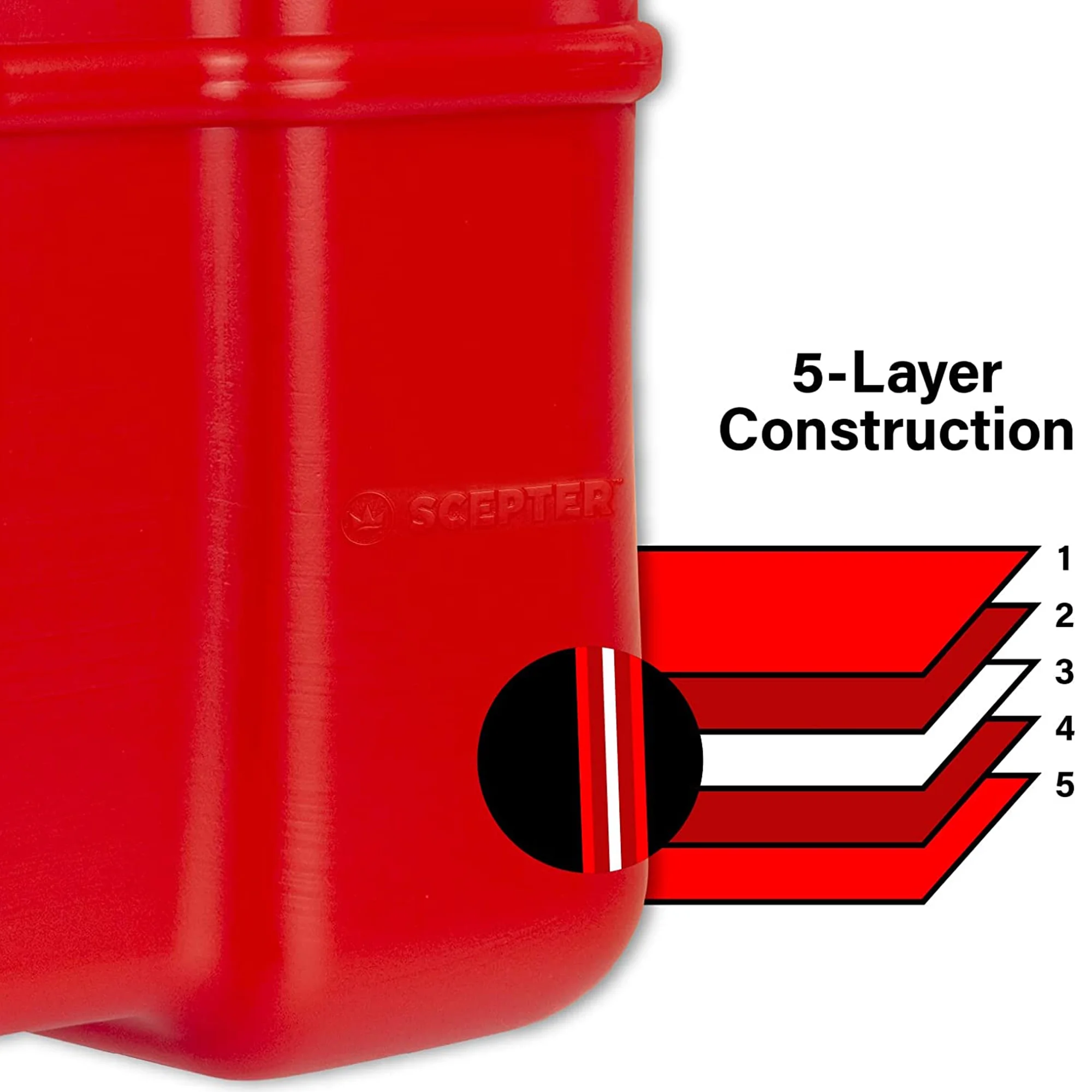 Scepter 12 Gallon Marine Gas Fuel Tank For Outboard Engine Boats, 08668, 23-in x 14-in x 14-in - image 6