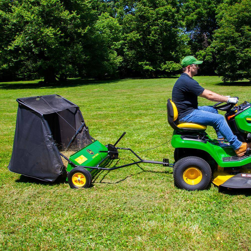 42-Inch Tow-Behind Lawn Sweeper with 24 Cu. Ft. Hopper, Adjustable Brushes for Lawn Mowers & Tractors - product image 4