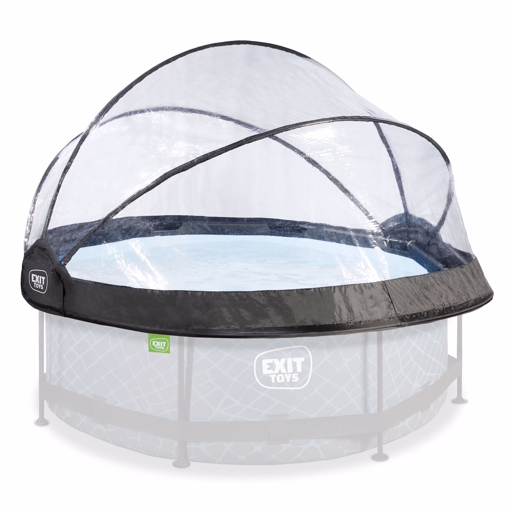 EXIT Toys UV Resistant Pool Covers, PVC Transparent, 104" x 104" x 55" - image 1