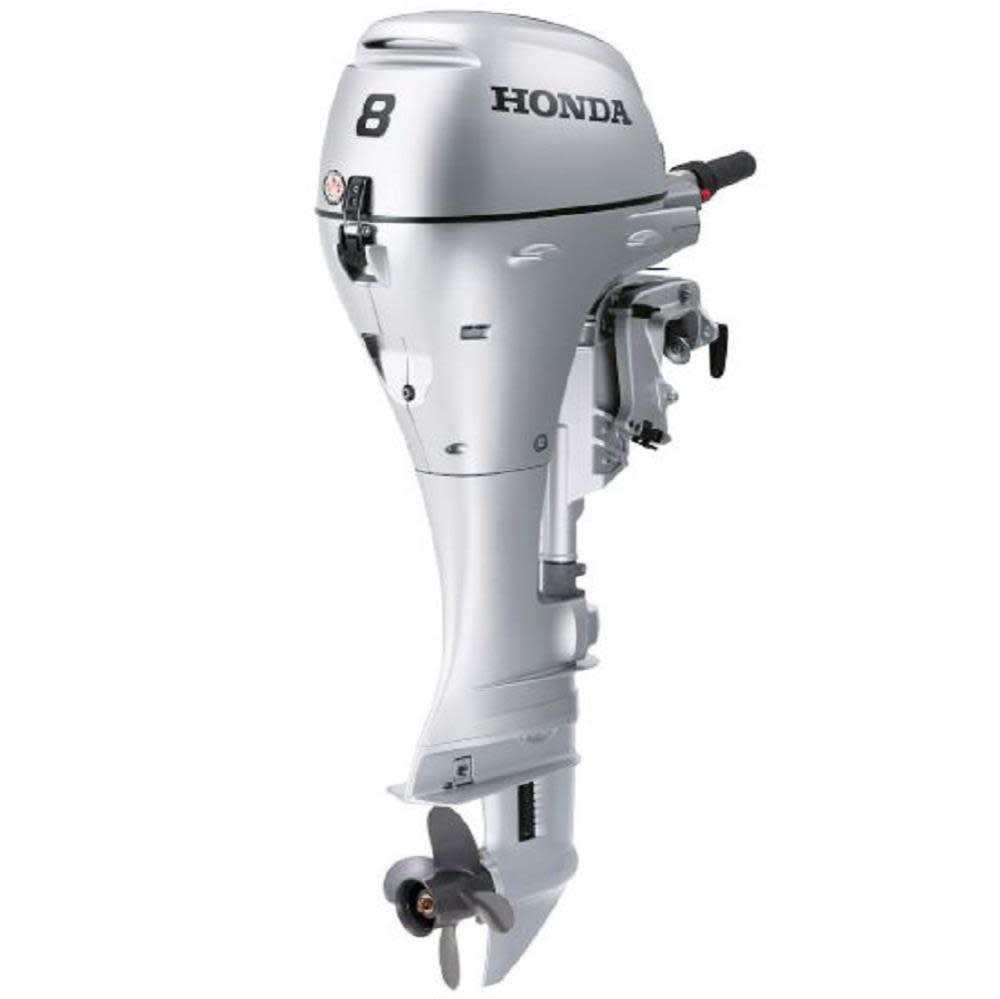 8 HP 4-Stroke Outboard Motor with Throttle Grip and Power Tilt, Portable Boat Engine - product image 1