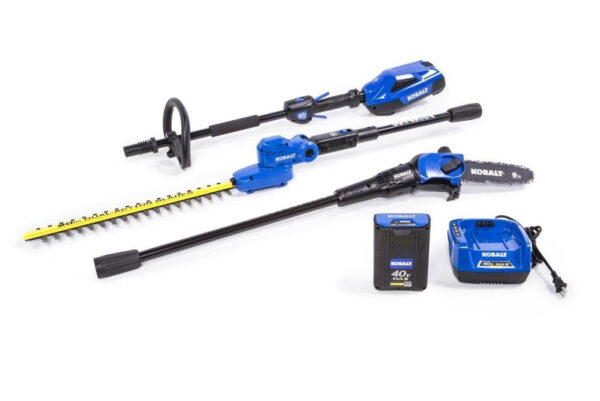 40V MAX Cordless Pole Hedge Trimmer & Pole Saw Combo Kit with 20-Inch Hedge Blades, 8-Inch Saw, Battery & Charger - product image 1