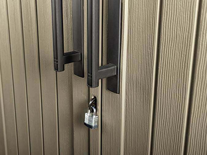 Outdoor Storage Shed, 52 Cu.Ft., Weather-Resistant, Lockable Doors - product image 5