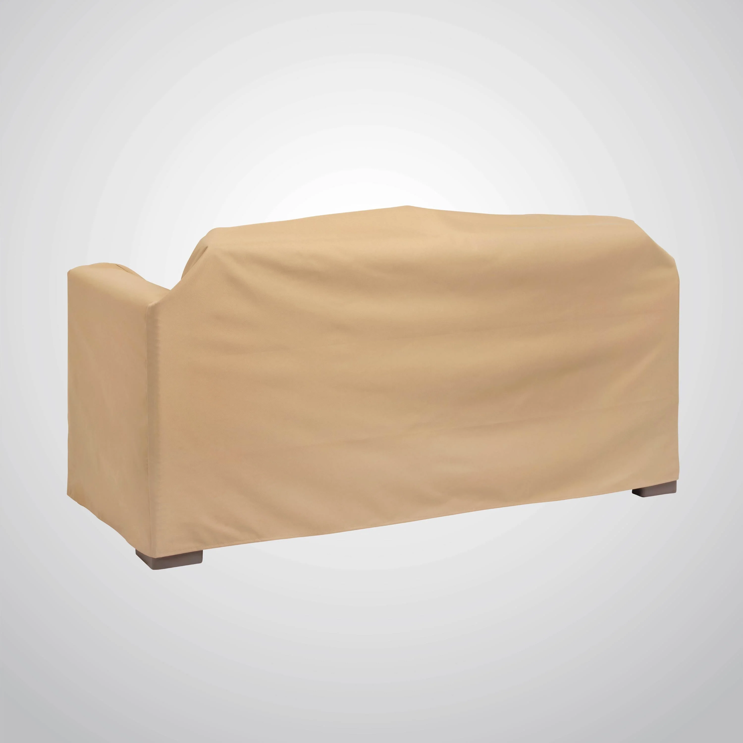 Modern Leisure Basics Patio Loveseat Cover, 2-Pack, 55"L X 33"W X 38"H, Khaki - image 5
