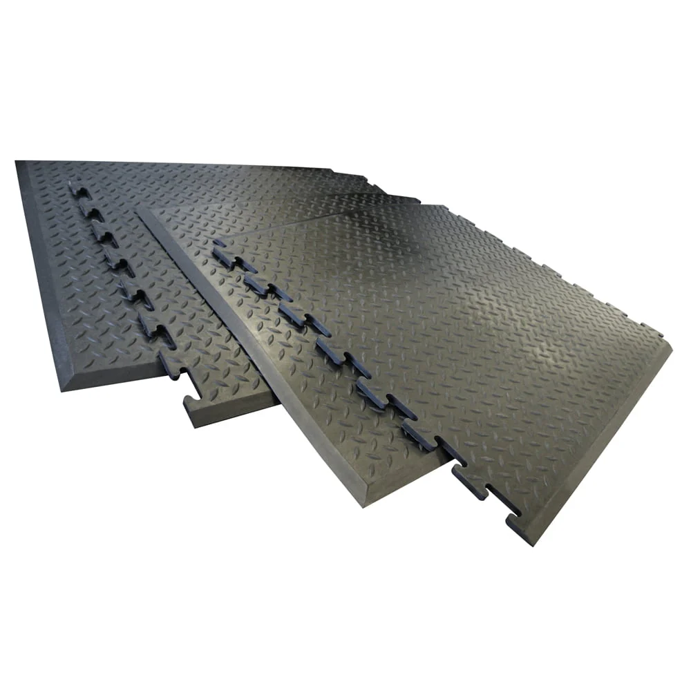 Rubber-Cal "Foot-Rest" Interlocking Anti-Fatigue Floor Mat - 1/2 in x 28 in x 31 in - Center Tile - image 1