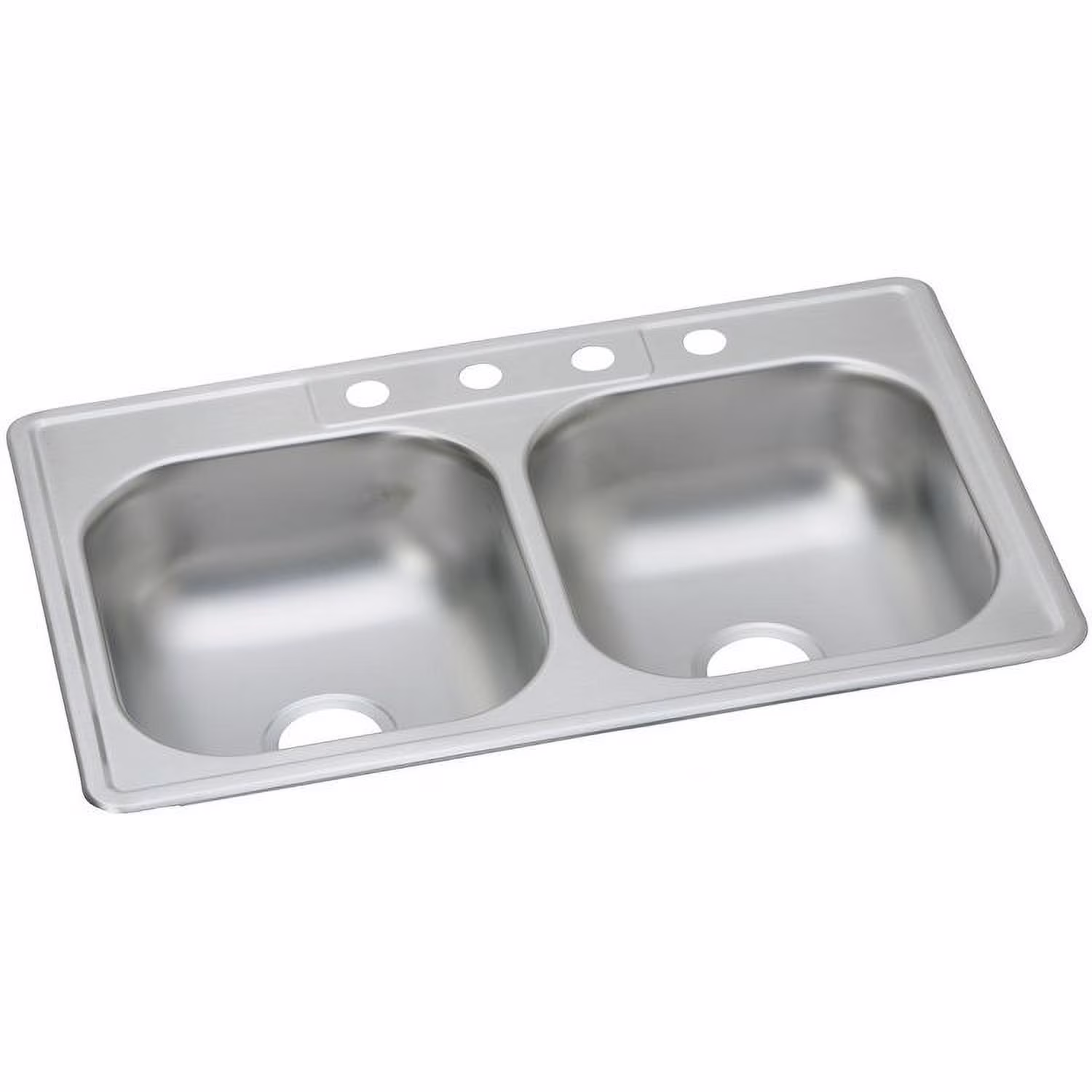 Elkay DD233224 22 Gauge Stainless Steel Double Bowl Top Mount Kitchen Sink, 33 x 22 x 7.0625 - image 6