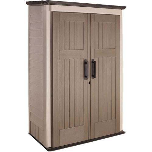 Outdoor Storage Shed, 52 Cu.Ft., Weather-Resistant, Lockable Doors - product image 1