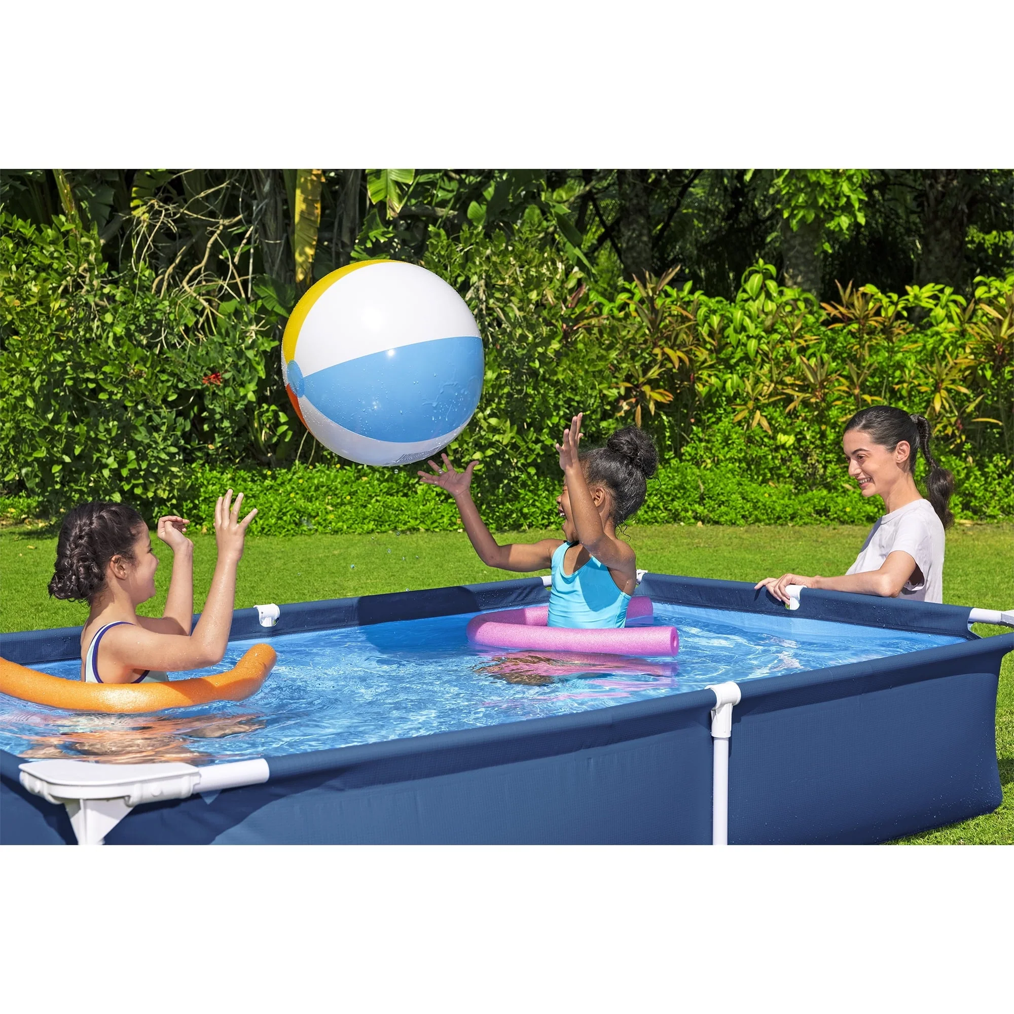 Bestway Steel Pro 87" x 59" x 17" Rectangular Above Ground Swimming Pool - image 5