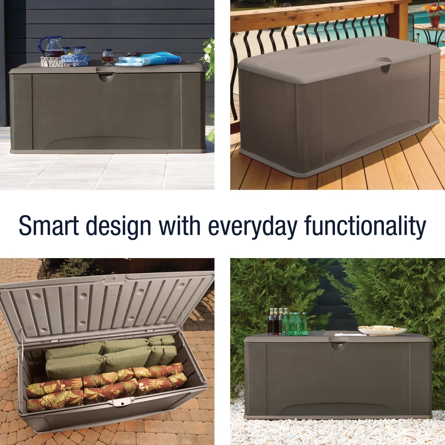 Rubbermaid Deck Box with Seat - X-Large - image 4