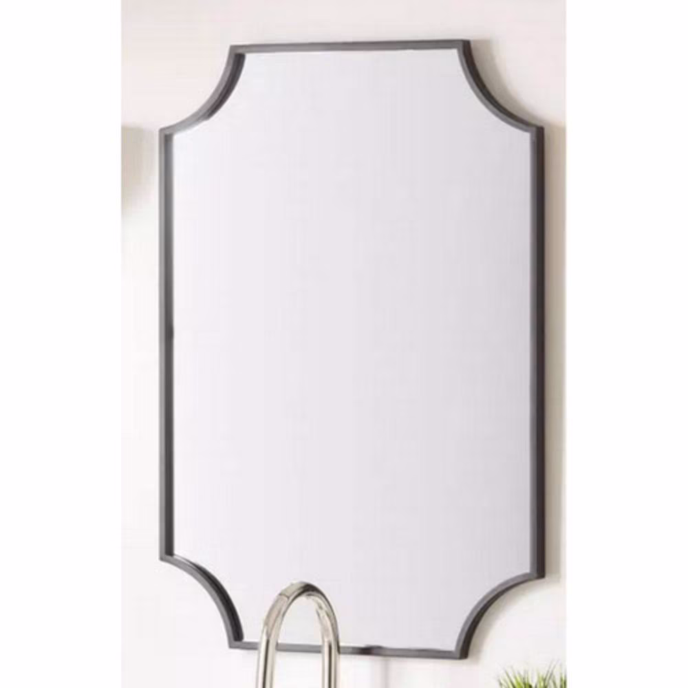 34" x 24.25" x 1" Wall Bathroom Vanity Mirror -IRON, MIRROR & ACRYLIC BACK- Gold Leaf -GL - image 3