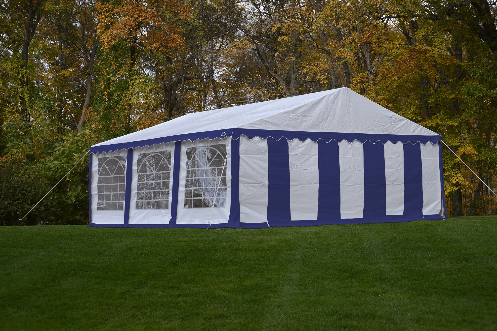 Enclosure Kit with Windows for Party Tent, 20' x 20'/6m x 6m, Blue/White, (Frame and Cover Not Included) - image 2