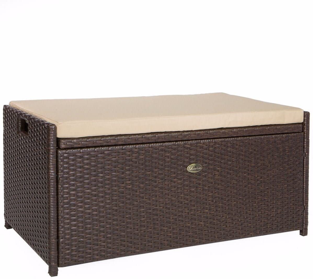 60 Gallon Outdoor Storage Bench - Waterproof Patio Deck Box with Side Handles - product image 1