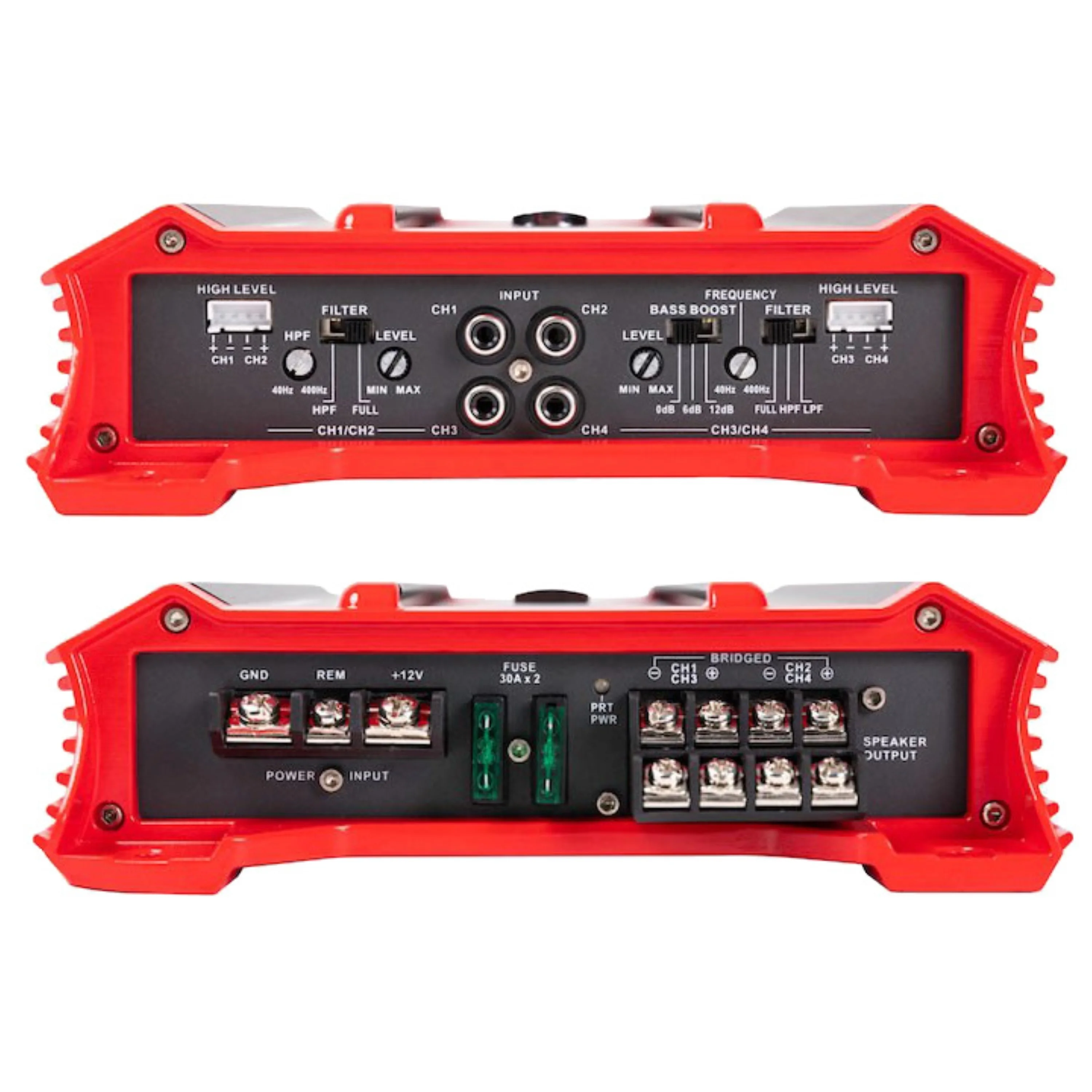 Crunch GP-2000.4 4-Channel Car Amplifier, 2000W, 16" x 10" x 4" - image 3