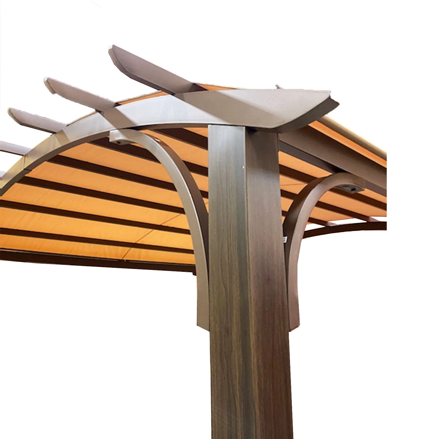 Garden Winds RipLock 500 10' x 10' x 8' Beige Polyester Pergola, Water Resistant - image 5