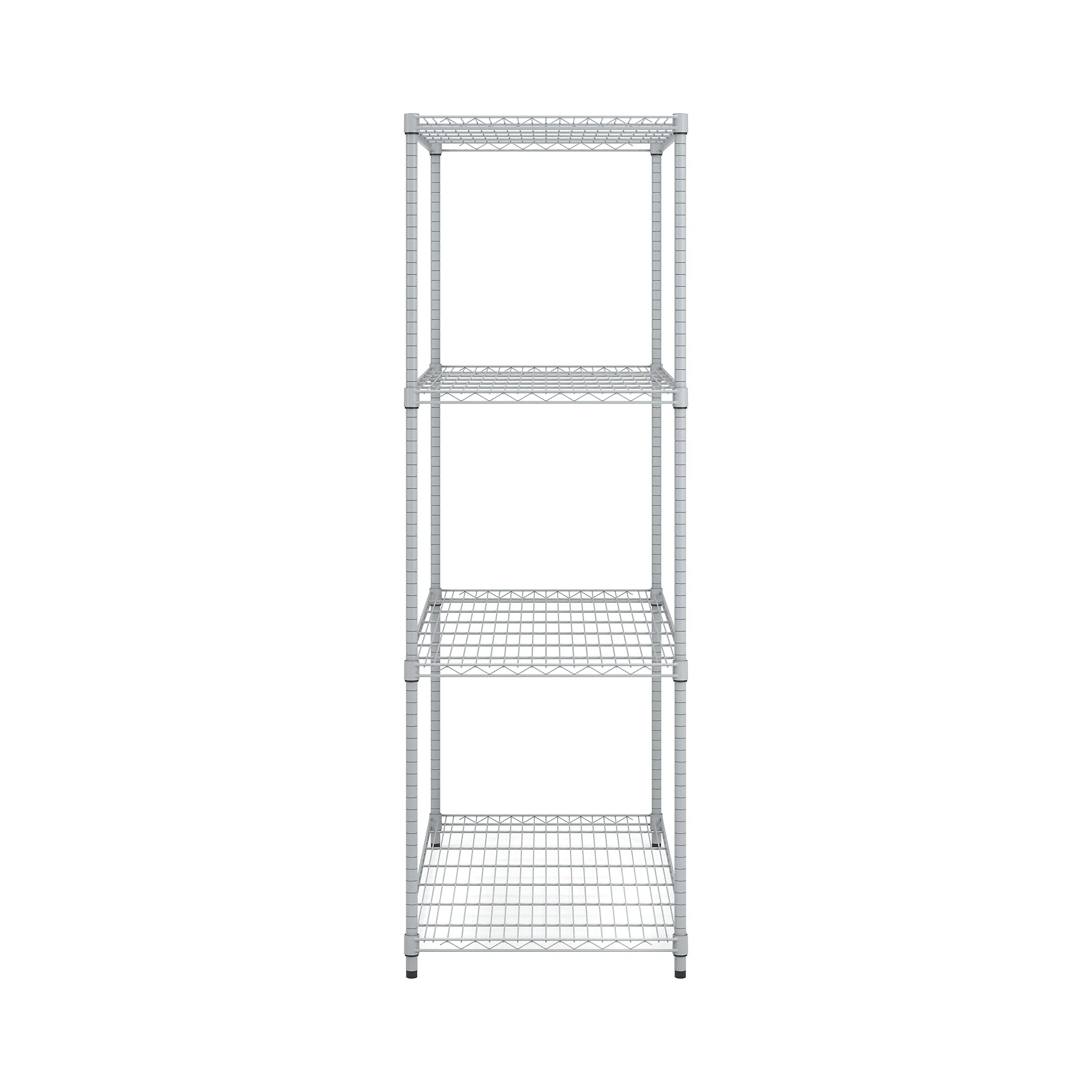 OFM Adjustable 24"W x 48"D x 72"H 4-Shelf Freestanding Shelves, Silver - image 6
