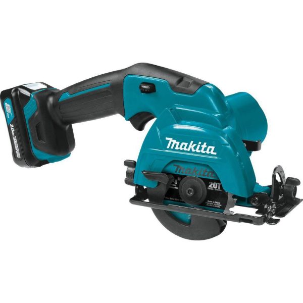 12V Cordless Circular Saw Kit, 3-3/8 in. Compact Saw with 2 Batteries, Charger and Case - product image 1