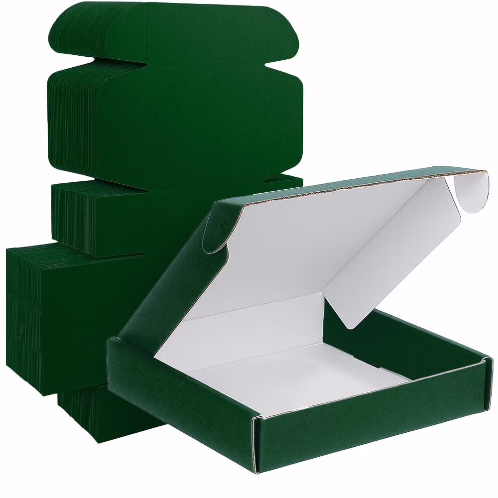 Ucanpack Heavy Duty Boxes For Moving Deluxe Mailer Box Medium, Green, 9 x 6? x 2" - 50 Pcs - image 1