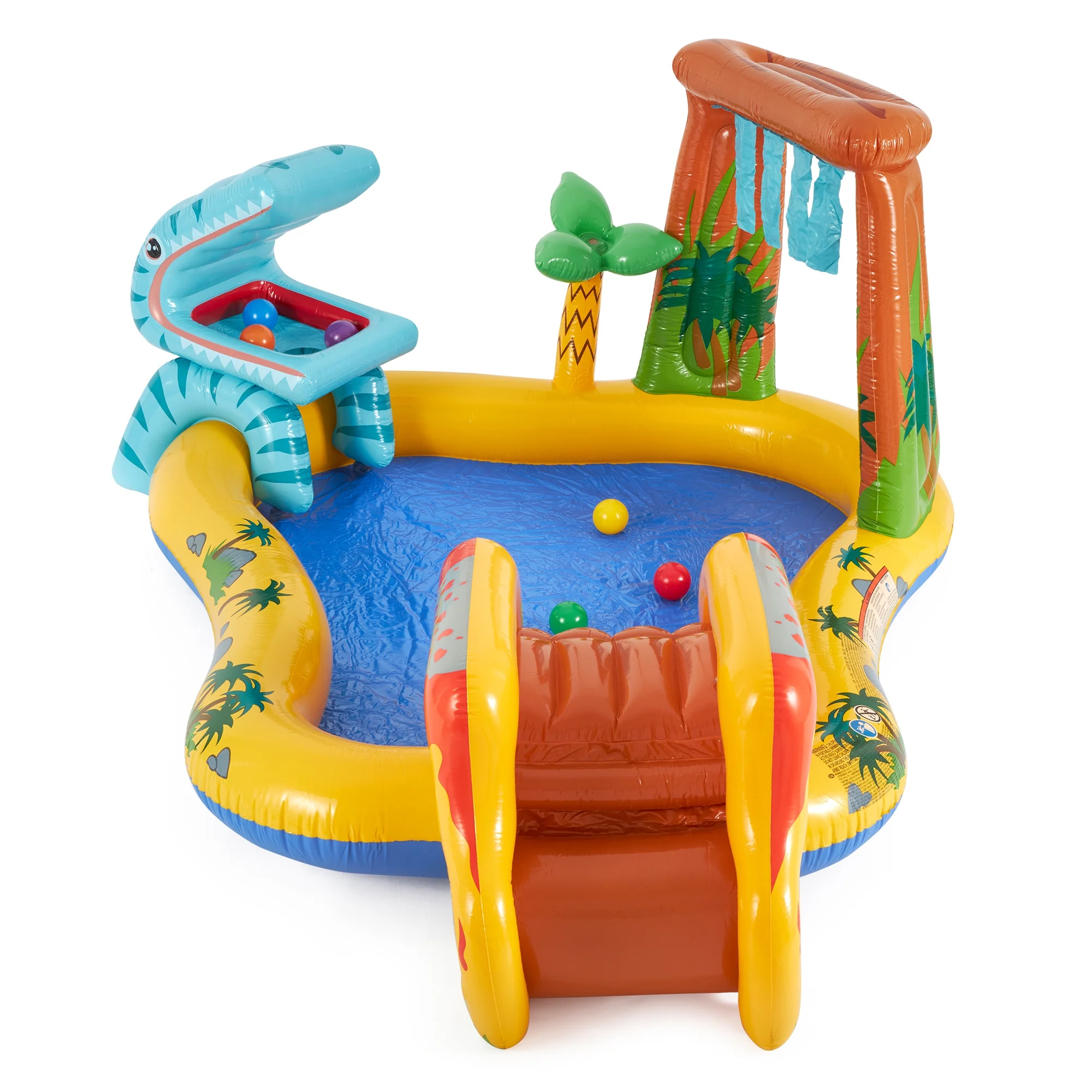 Intex 8ft x 6.25ft x 43in Dinosaur Play Pool & Inflatable Rainbow Play Pool - image 4
