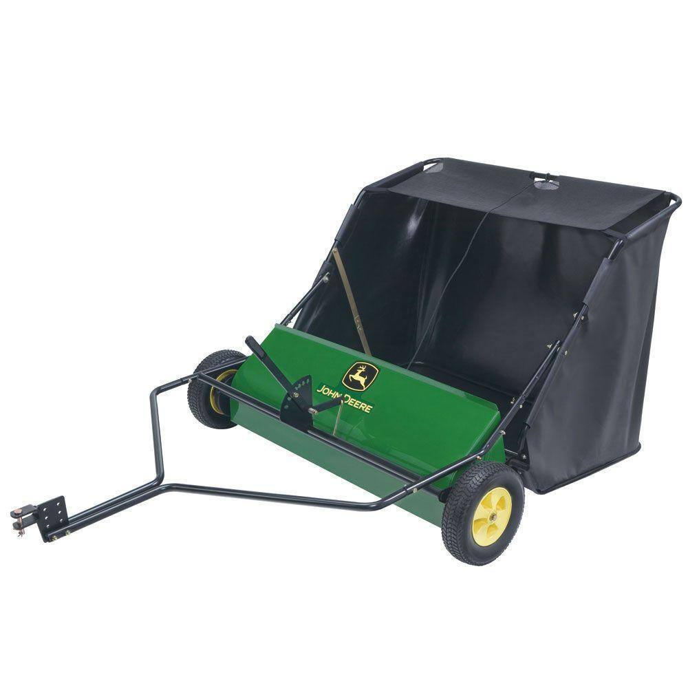 42-Inch Tow-Behind Lawn Sweeper with 24 Cu. Ft. Hopper, 6 Brush System for Lawn Tractors & Mowers - product image 1