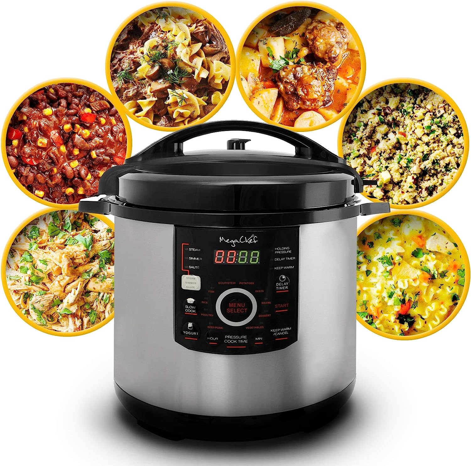 12 Quart Digital Pressure Cooker with 15 Presets, Slow Cook Function and Tempered Glass Lid - product image 2