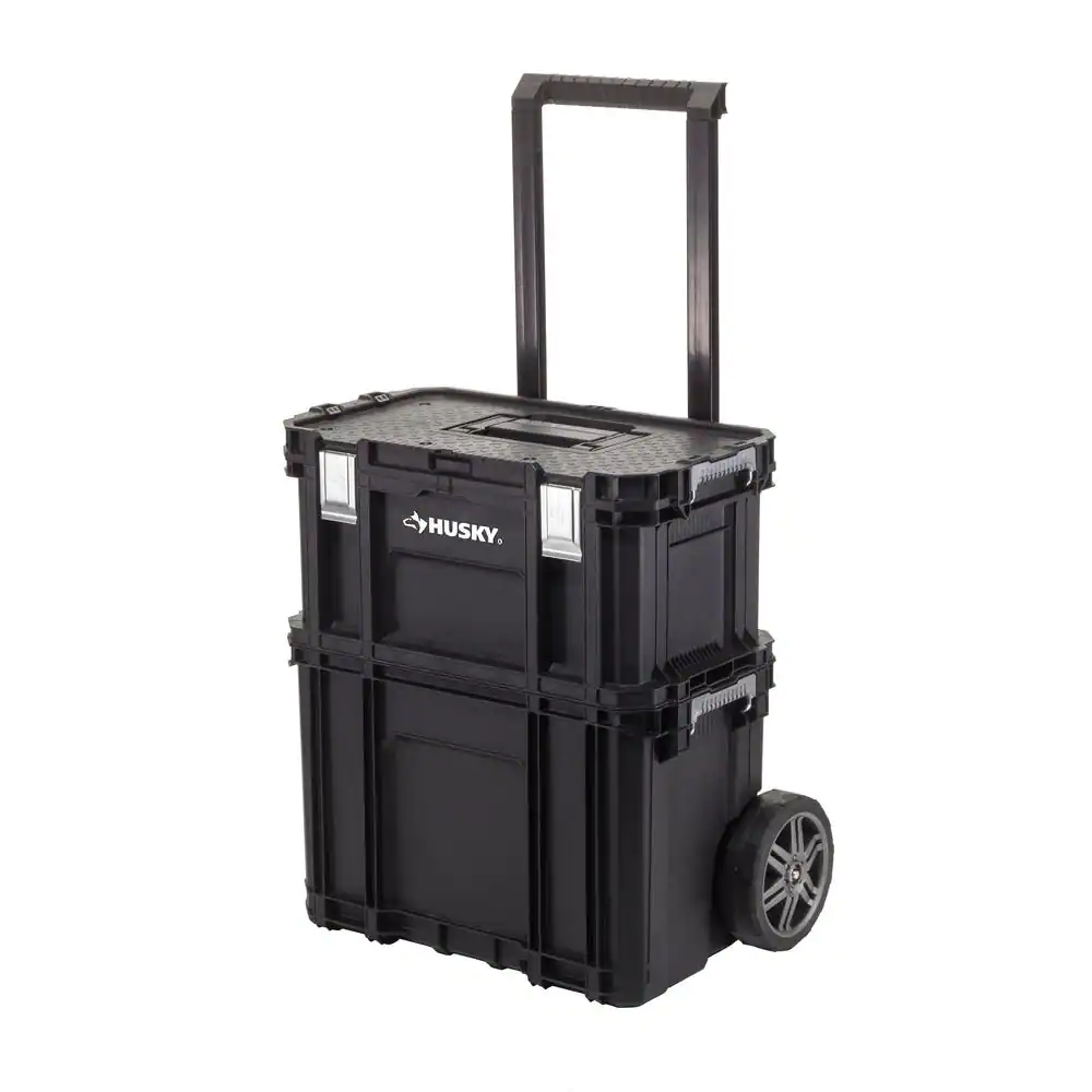 22-Inch Modular Rolling Tool Box System - 3-Piece Mobile Tool Cart with Toolbox & 12-Bin Organizer - product image 7