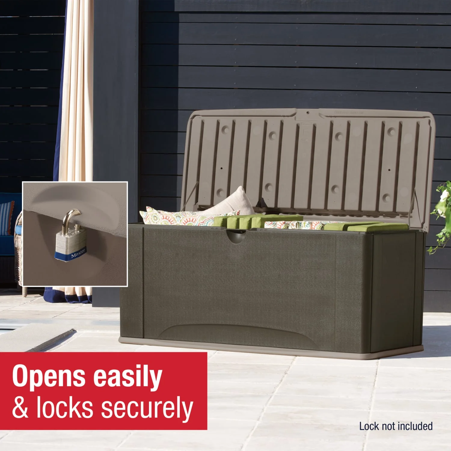 Rubbermaid Deck Box with Seat - X-Large - image 5