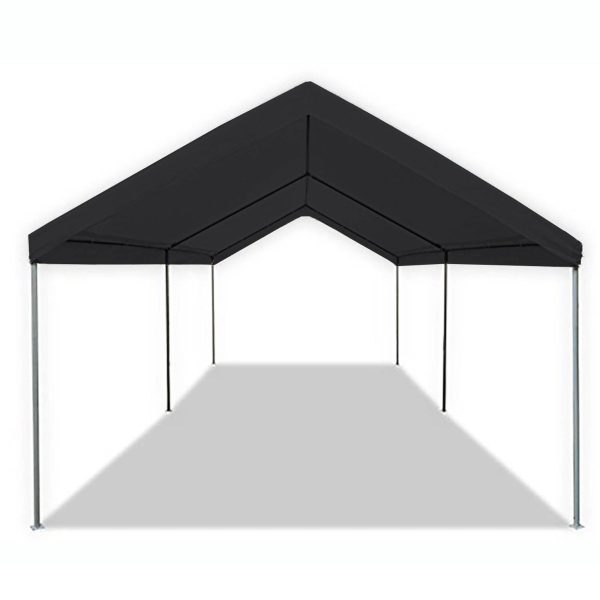 10x20 ft Straight Leg Instant Canopy Tent with Sidewalls, Pop-Up Outdoor Party Shelter & Carport, Black - product image 2