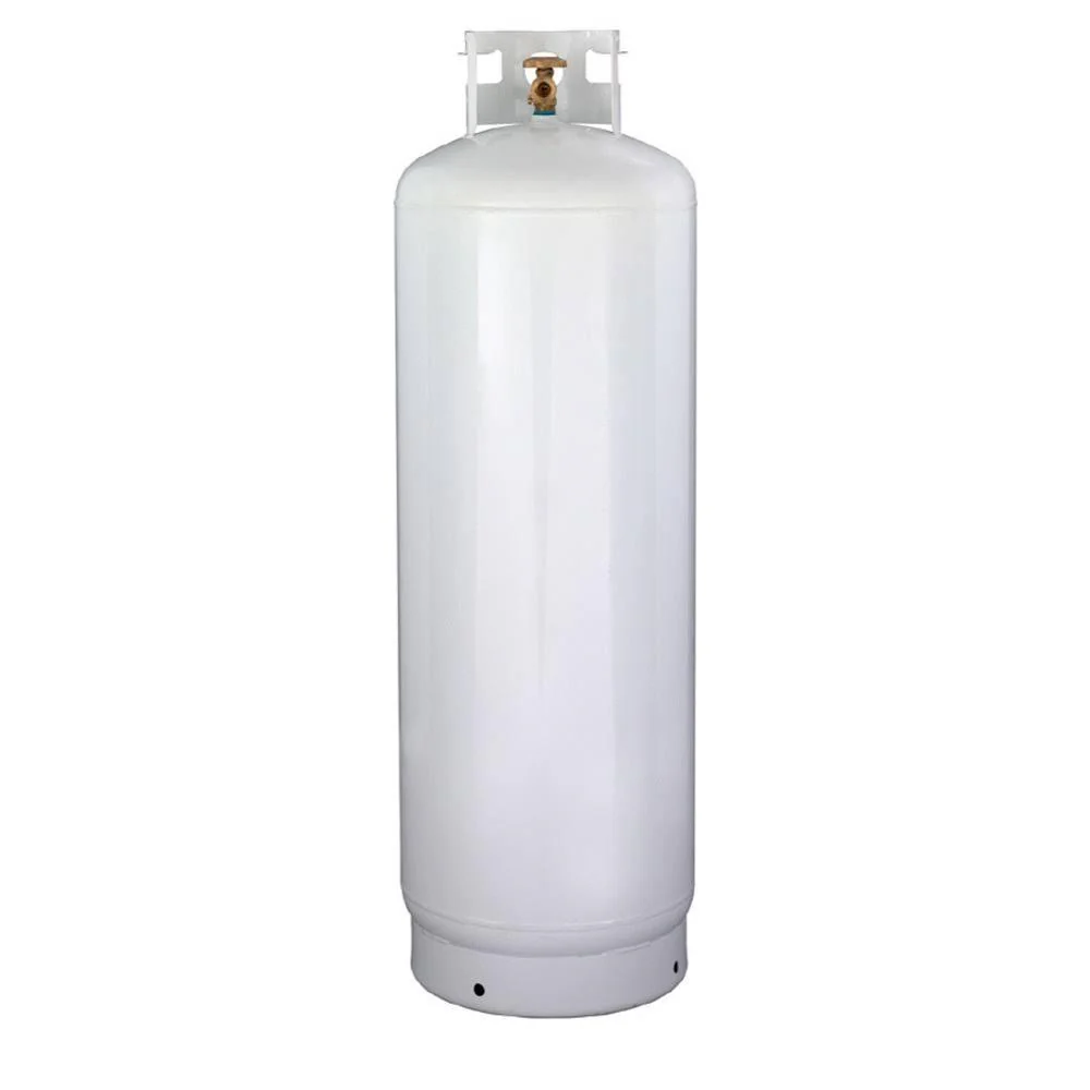 100 lb Refillable Steel Propane Tank Cylinder with Multi-Valve CGA510 Valve, DOT Approved LP Gas Cylinder - product image 1