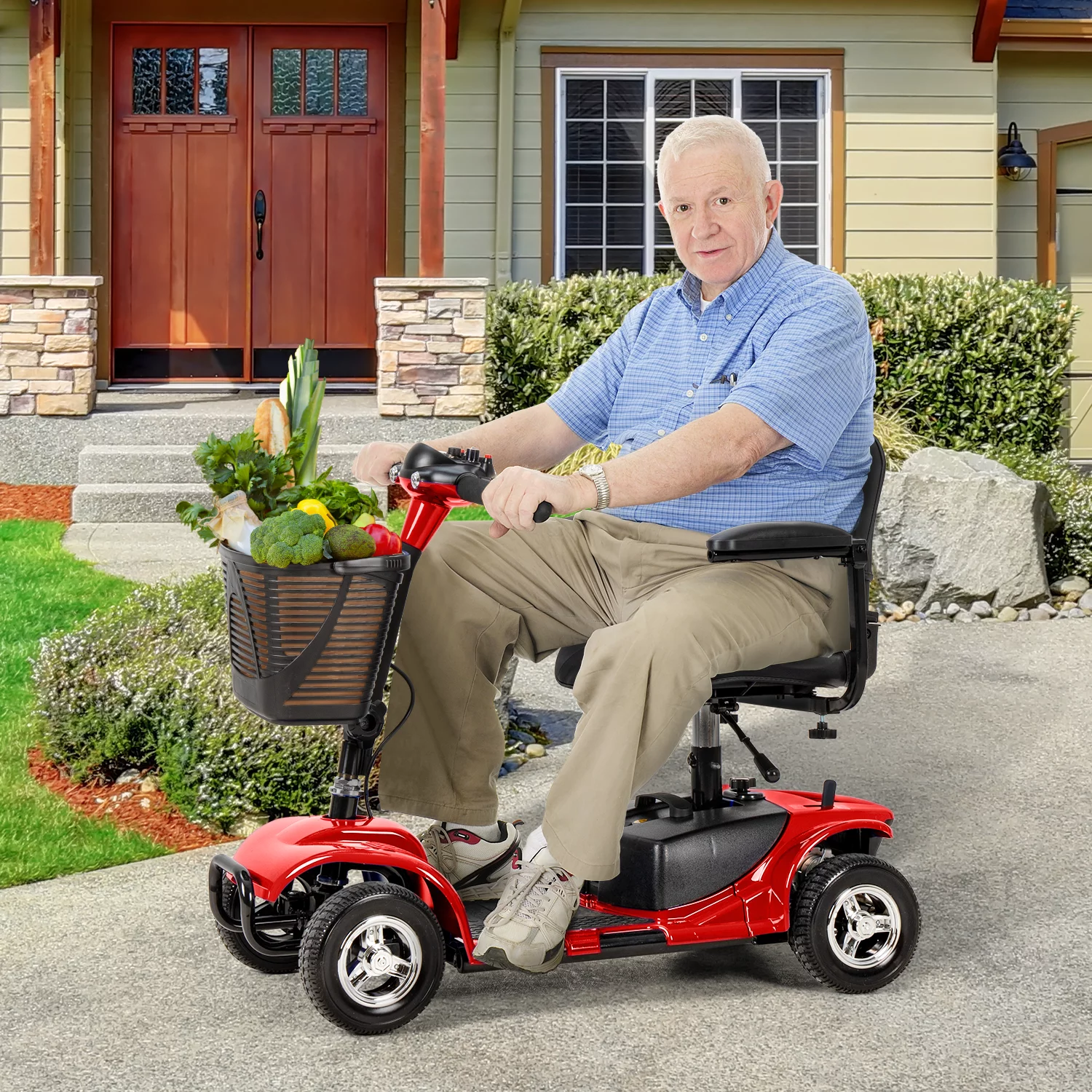 4-Wheel Scooter, Portable & Lightweight, 14-Mile Range, Model A898 - product image 3