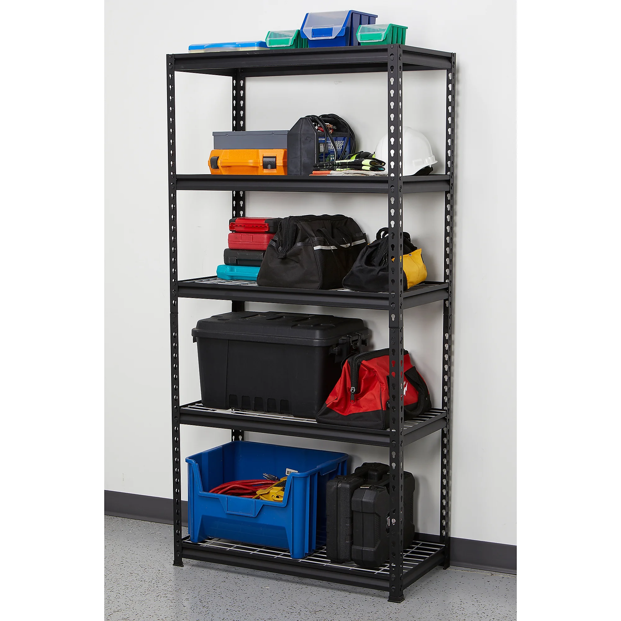 Strongway Heavy-Duty Wire Shelving Unit, 5 Shelves, 4000-Lb. Capacity, 36in.W x 18in.D x 72in.H - image 6