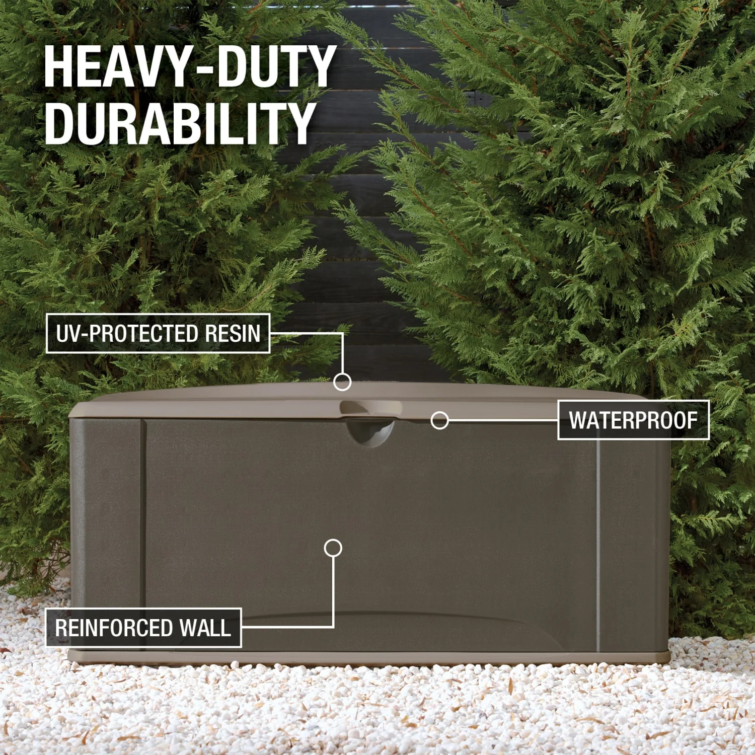Rubbermaid Deck Box with Seat - X-Large - image 2