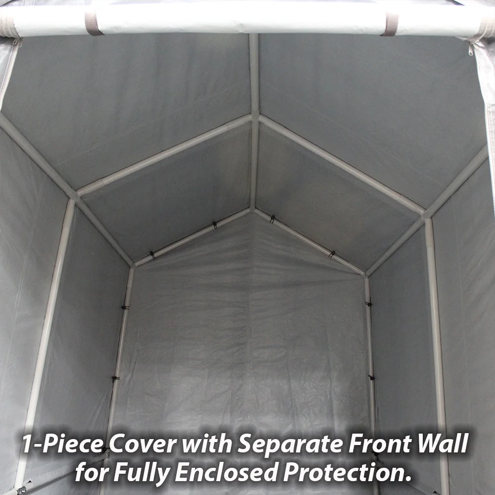 King Canopy 7 ft x 12 ft x 6.5 ft Silver Carport - image 4