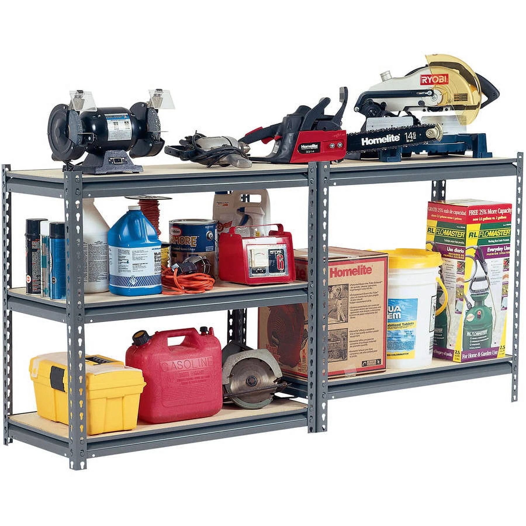 Edsal 36" W x 24" D x 72" H Steel Commercial Shleving Unit, 1250-pound Capacity - image 2