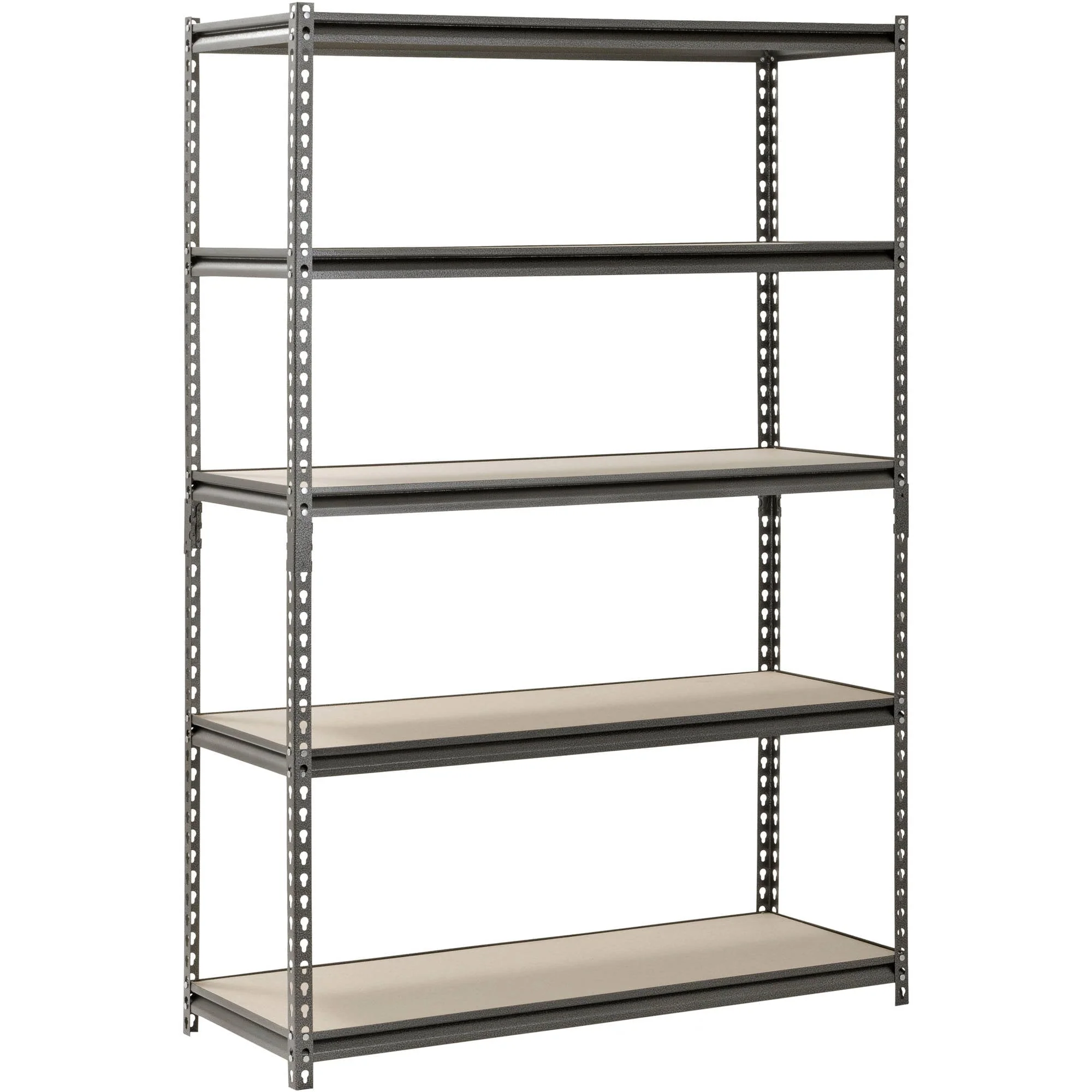 Muscle Rack 48"W x 18"D x 72"H 5-Shelf Steel Freestanding Shelves, Silver - image 1